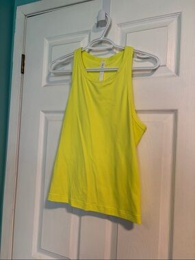 lululemon athletica Neon Yellow Racerback Tank